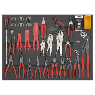 Sonic SFS, pliers set, 32 pieces (heavy duty) 603209