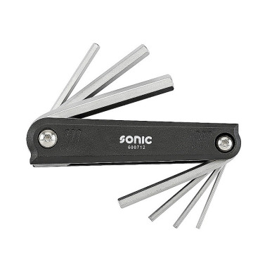 Sonic Clés mâles droites à six pans creux, sur monture, 7 pièces 600712