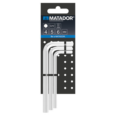 MATADOR L-Key Wrenches, Minis 4 / 5 / 6mm 0440 9030