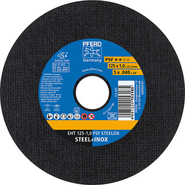 PFERD Disque à tronçonner EHT 125-1.0 PSF STEELOX (10) 61721110