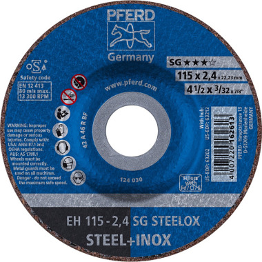 PFERD Disque à tronçonner EH 115-2.4 SG STEELOX 61340123