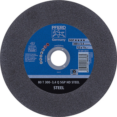 PFERD Disque à tronçonner HEAVY DUTY 80 T 300-3.4 Q SGP HD STEEL/25.4 66323025