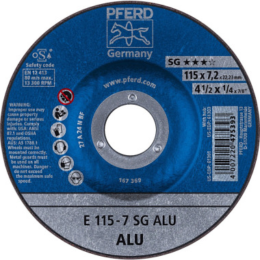 PFERD Meule E 115-7 SG ALU 62211622