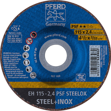 PFERD Disque à tronçonner EH 115-2.4 PSF STEELOX 61740326