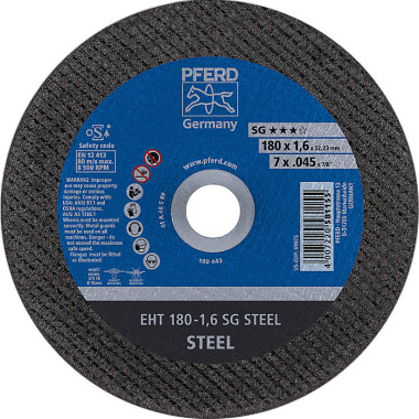 PFERD Disque à tronçonner EHT 180-1.6 SG STEEL 61326122