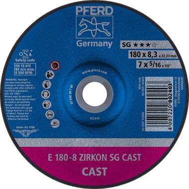 PFERD Meule E 180-8 ZIRKON SG CAST 62217747