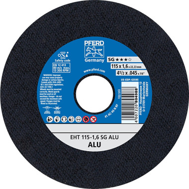 PFERD Disque à tronçonner EHT 115-1.6 SG ALU 61340425