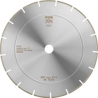 PFERD Disque à tronçonner diamant D1A1RSS 250-2.5-22.23 D 427 GAS2 68425037