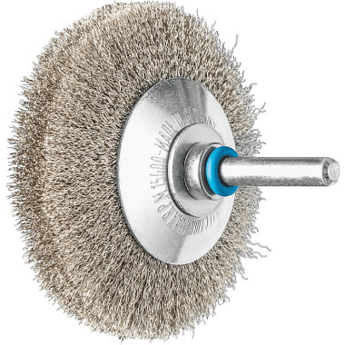 PFERD Brosse biseautée avec tige, sans nœuds KBU 7010/6 INOX 0,15 43220052