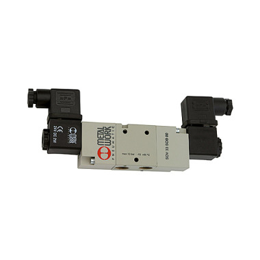 Riegler Vanne 3/2 voies, électropneumatique, bistable, G 1/8, 110 V AC 145865