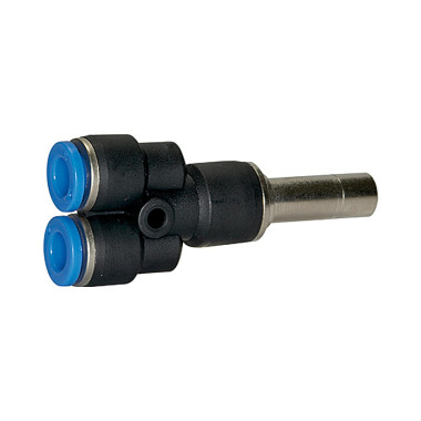 Riegler Raccord en Y, raccord mâle 8 mm « Blue Series », tuyau ø 6 109904