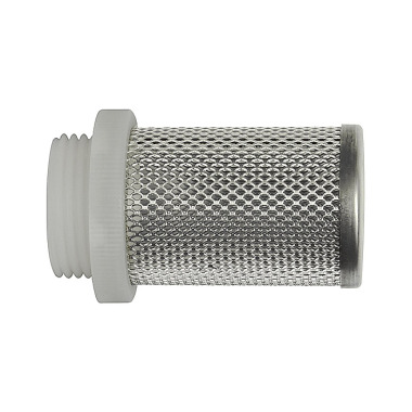 Riegler Crépine d’aspiration pour v. de retenue, G 1 1/2, acier inoxydable 1.4301 / plastique 134050