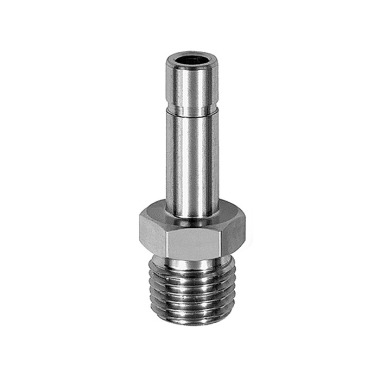 Riegler Mamelon fileté, R 1/2 a. , raccord à fiche 10 mm, ES 1.4404 135321