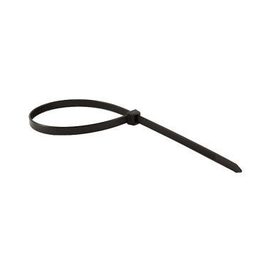 Riegler Attaches de câble, PA 6.6, noir, bande : 4,8 x 250 mm, UE 100 pièces. 141453