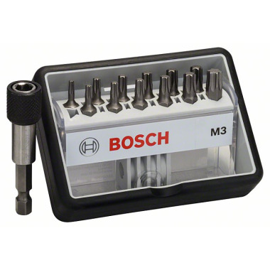 Bosch Schrauberbit-Set Robust Line M Extra-Hart, 12 + 1-teilig, 25 mm, Torx 2607002565