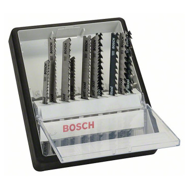 Bosch Stichsägeblatt-Set Robust Line Wood Expert, T-Schaft, 10-teilig 2607010540