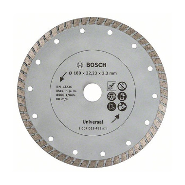 Bosch Diamanttrennscheibe Turbo, Durchmesser: 180 mm 2607019482