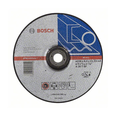 Bosch Schruppscheibe gekröpft Expert for Metal A 30 T BF, 230 mm, 22,23 mm, 8 mm 2608600386