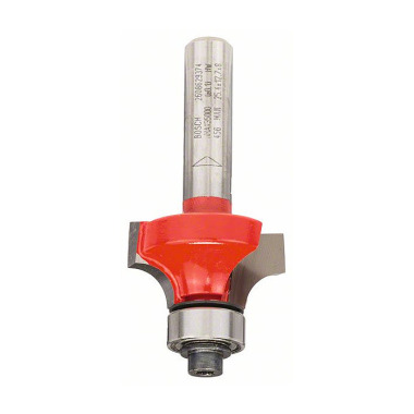 Bosch Abrundfräser Expert for Wood, 8 mm, D 25,4 mm, R1 6,4 mm, L 12,7 mm, G 55,2 mm 2608629374