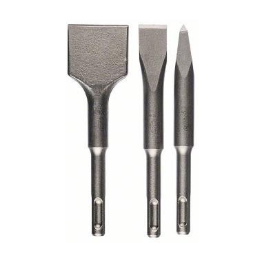 Bosch Kurzmeißel-Set mit SDS plus, 3-teilig, 140, 140 x 20, 140 x 40 mm 2608690180