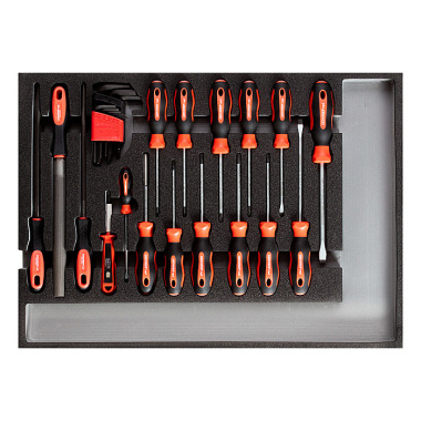 GEDORE red Jeu d’outils de vissage et de limage module CT 26pcs. R22350002