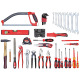 GEDORE red Jeu d’outils BASIS dans une boîte à outils 72 pcs. R21650072