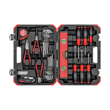 GEDORE red Jeu d’outils pour mesurer, couper et visser 43 pcs. R38003043