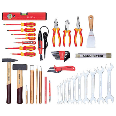 GEDORE red Jeu d’outils ÉLECTROTECHNIQUE en vrac 42pcs. R21000042