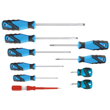 GEDORE 3C-Screwdriver set 10 pcs IS 3-8 PH 1-2 1482343