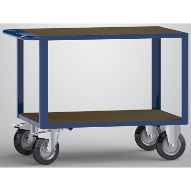 KLW Table trolley with 2 loading surfaces made of phenolic resin-coated plywood 8604-6013L-2C12