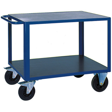 KLW Table trolley with 2 loading surfaces made of phenolic resin-coated plywood 8604-6013P-2C12