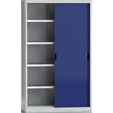 KLW Sliding door cabinet without centre partition - 2000 x 1200 x 525 mm H x W x D 7SN-QL2000TB-2012XRB