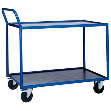 KLW Table trolleys with 2 shelves made of phenolic resin-coated plywood 8604-6119K-2C12