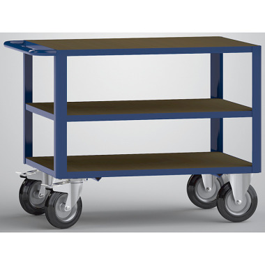 KLW Platform trolley with 3 phenolic resin coated plywood platforms. 8604-6313P-3C12