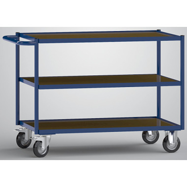 KLW Platform trolleys with 3 platforms made of phenolic resin-coated plywood. 8604-6120P-3C12