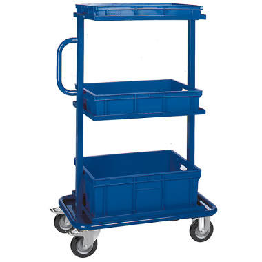 KLW Picking trolley, 3 loading levels 8610-6018D-3X00