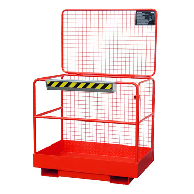 BAUER Cage de sécurité SIKO, peinte, RAL 3000 rouge feu 4427-31-0000-2