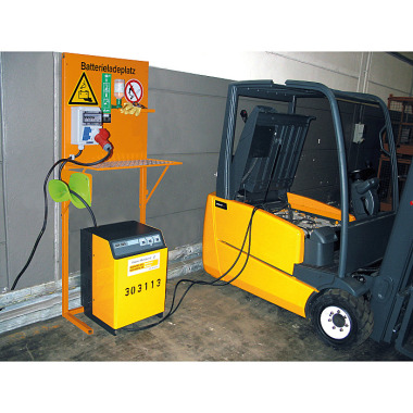 BAUER Poste de chargement de batterie BL 3, peint, RAL 2000 jaune orangé 4510-03-0000-1