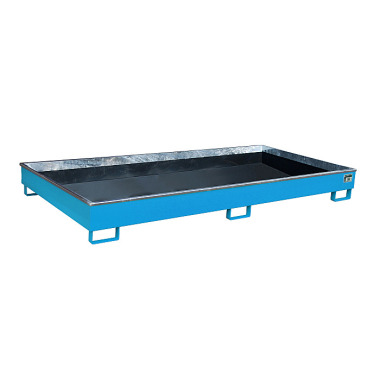 BAUER Bac de rayonnage avec insert PE RW 2700-1 PE, peint, RAL 5012 bleu clair 4518-53-0000-3