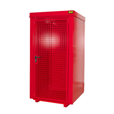 BAUER Conteneur de stockage pour bouteilles de gaz GFC-B M0, peint, RAL 3000 rouge feu 4477-30-0000-2