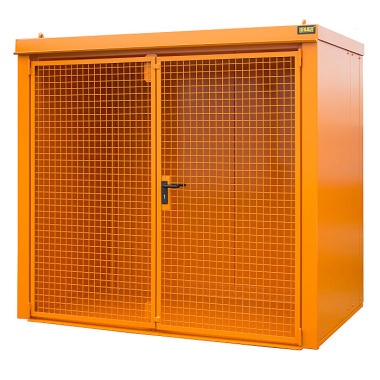 BAUER Conteneur de stockage pour bouteilles de gaz GFC-B M3, peint, RAL 2000 jaune orangé 4477-33-0000-1