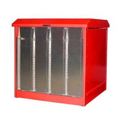 BAUER Box de sécurité GD-N/R 4, galvanisé et peinture supplémentaire, RAL 3000 rouge feu 4416-22-0000-72