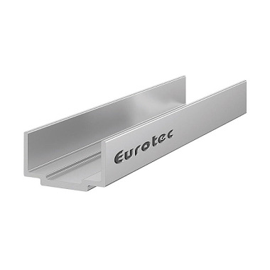 Eurotec Connecteur de profilés de système en aluminium EVO, y compris 4 vis autoforeuses par raccord - 24 x 50 x 200 mm (l x h x l) 975611