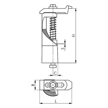 AMF Butée n°6493 75 pivotante 71241