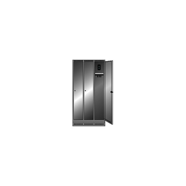 ThurMetall Armoire électrique (LxPxH) 900x500x1800 mm type D Vert Reseda RAL 6011 98.470.030