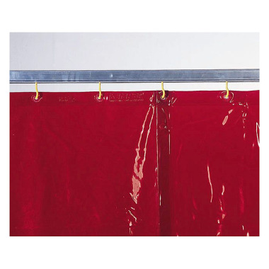 ELMAG Rideau de protection pour soudeurs rouge 56252