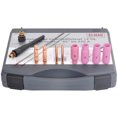 ELMAG Set de pièces d’usure TIG 12 pcs. SR 18/26 00082