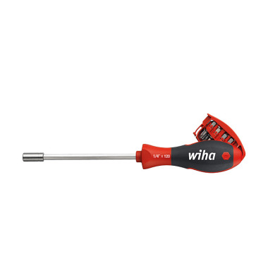 Wiha Tournevis porte-embout avec magasin d'embouts TORX® avec 8 embouts, 1/4 (32902)