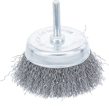 BGS Brosse métallique à godets | 6 mm d’arbre | Ø 75 mm 3076