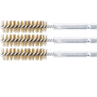 BGS Brosse en laiton | 13 mm | 6.3 mm (1/4”) Drive | 3 pcs. 3078-13-M